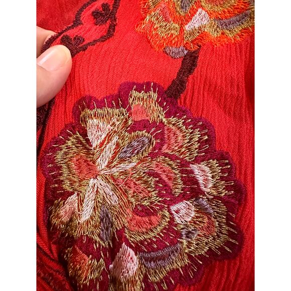 Free People Cora Embroidered Mini Dress Size Small - Picture 7 of 10